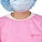 핑크색 PP 비 우븐 30gsm 버릴 수 있는 의학 가운 PPE AAMI 수치 1 2 3 4